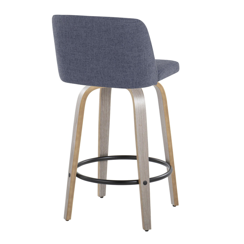 Toriano 26" Fixed-Height Counter Stool - Set of 2