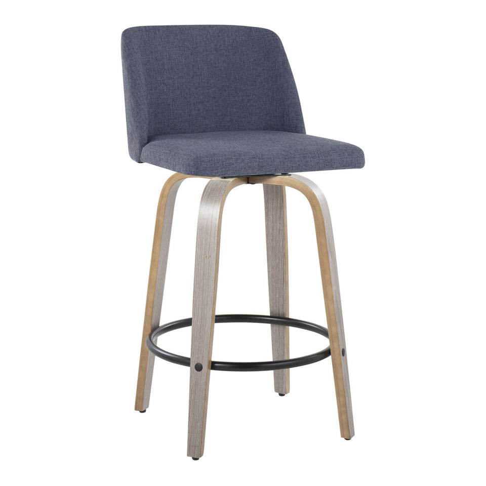 Toriano 26" Fixed-Height Counter Stool - Set of 2