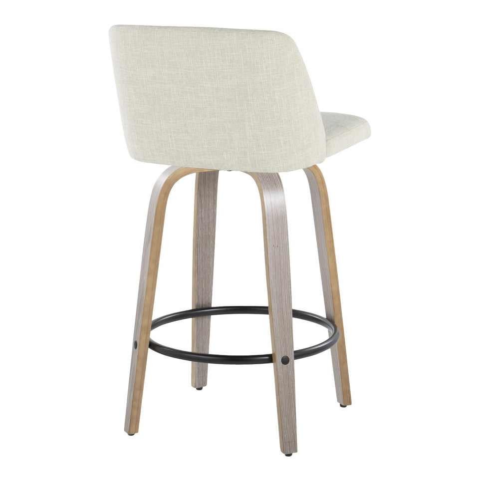 Toriano 26" Fixed-Height Counter Stool - Set of 2