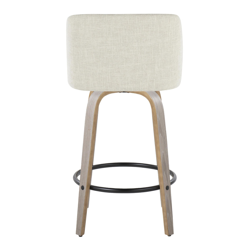 Toriano 26" Fixed-Height Counter Stool - Set of 2