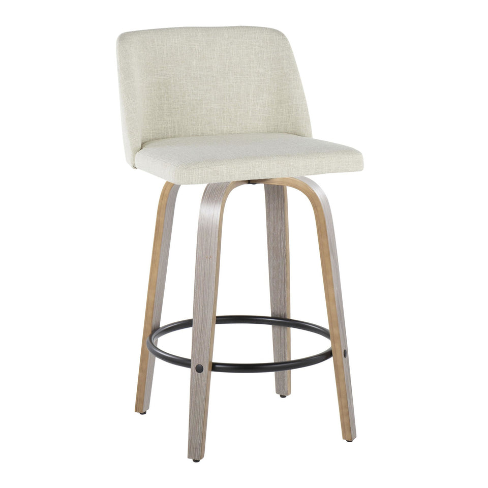 Toriano 26" Fixed-Height Counter Stool - Set of 2