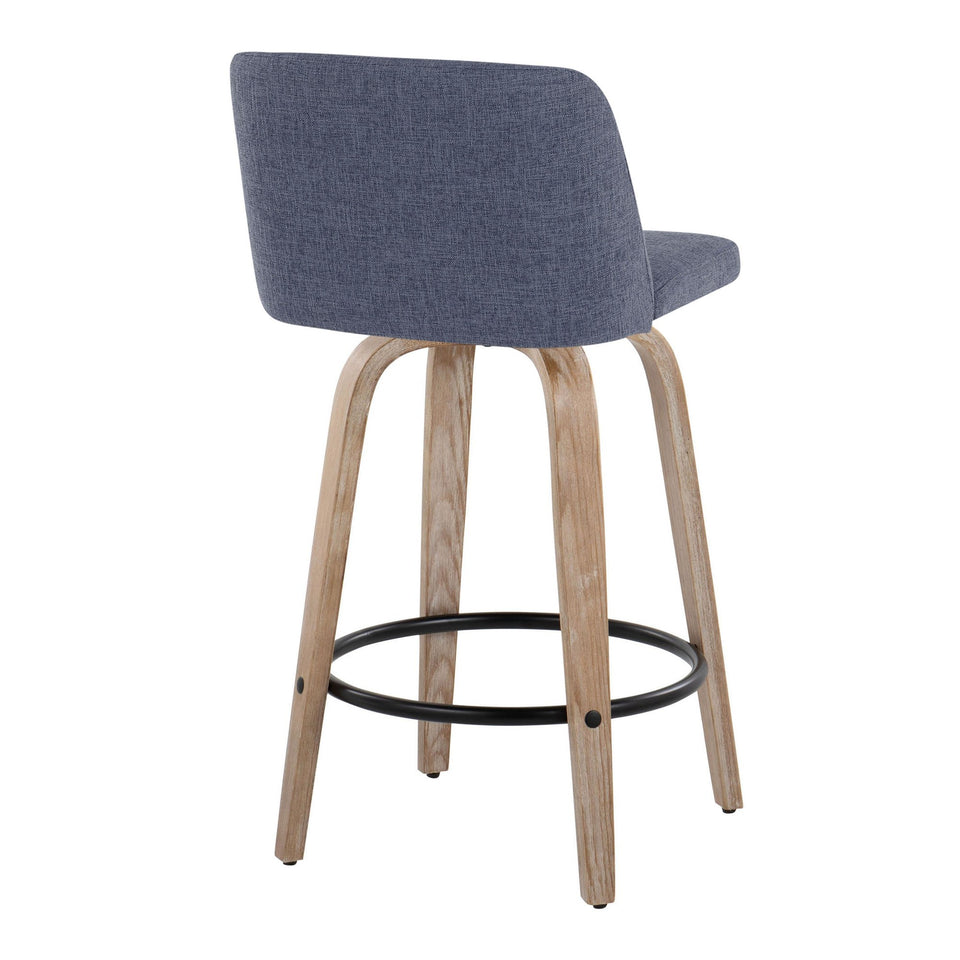 Toriano 26" Fixed-Height Counter Stool - Set of 2
