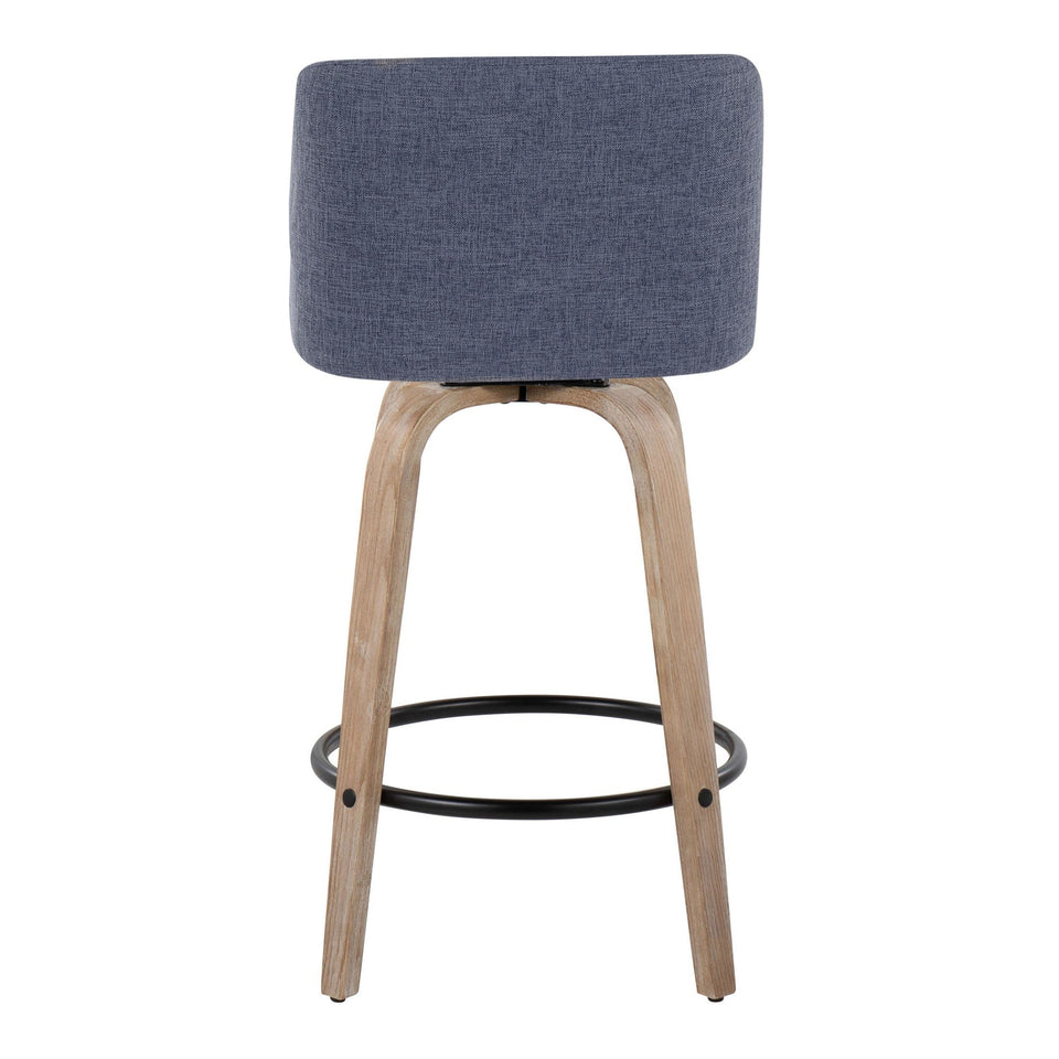 Toriano 26" Fixed-Height Counter Stool - Set of 2