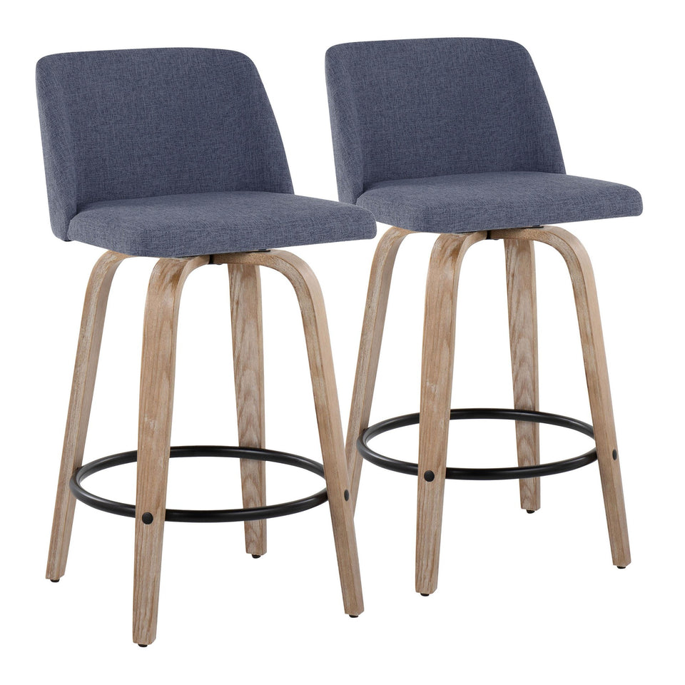 Toriano 26" Fixed-Height Counter Stool - Set of 2