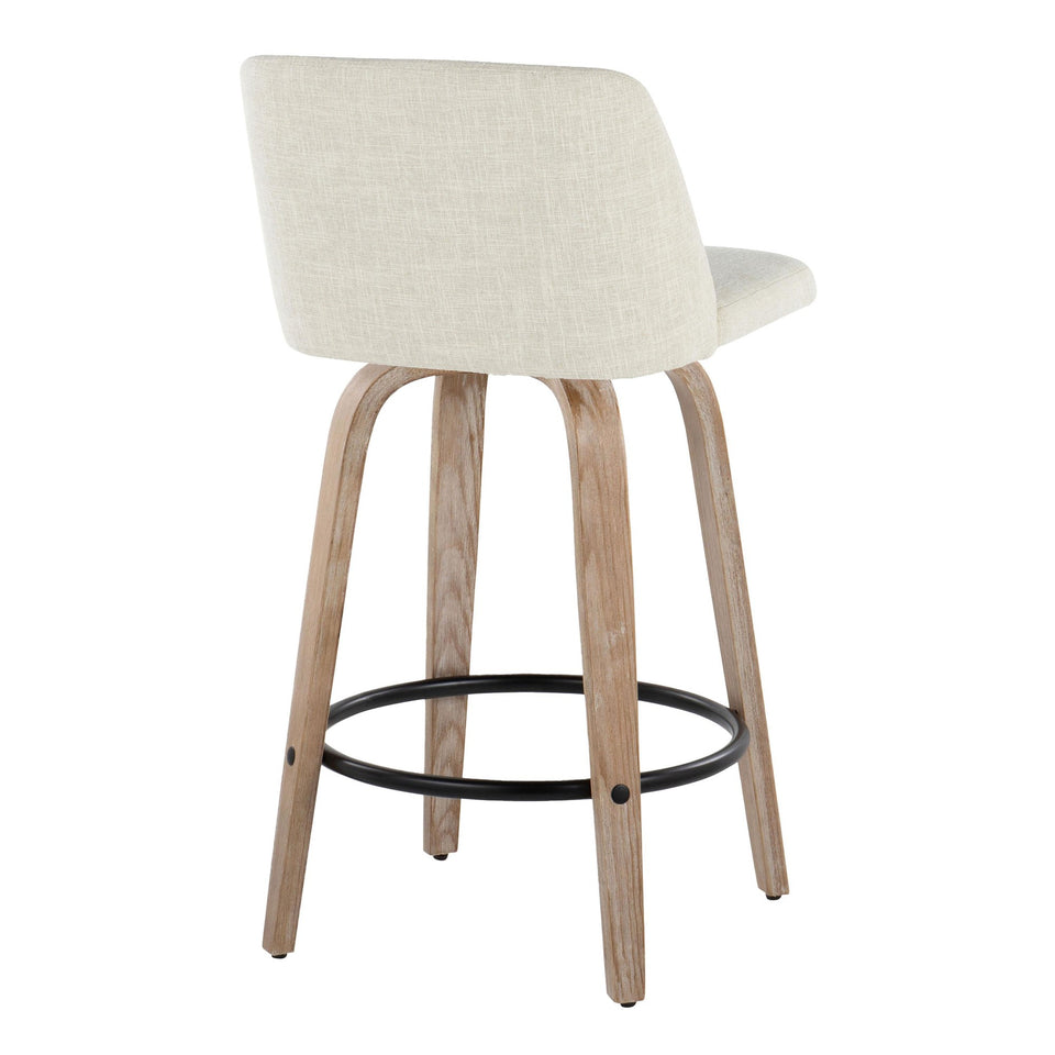 Toriano 26" Fixed-Height Counter Stool - Set of 2