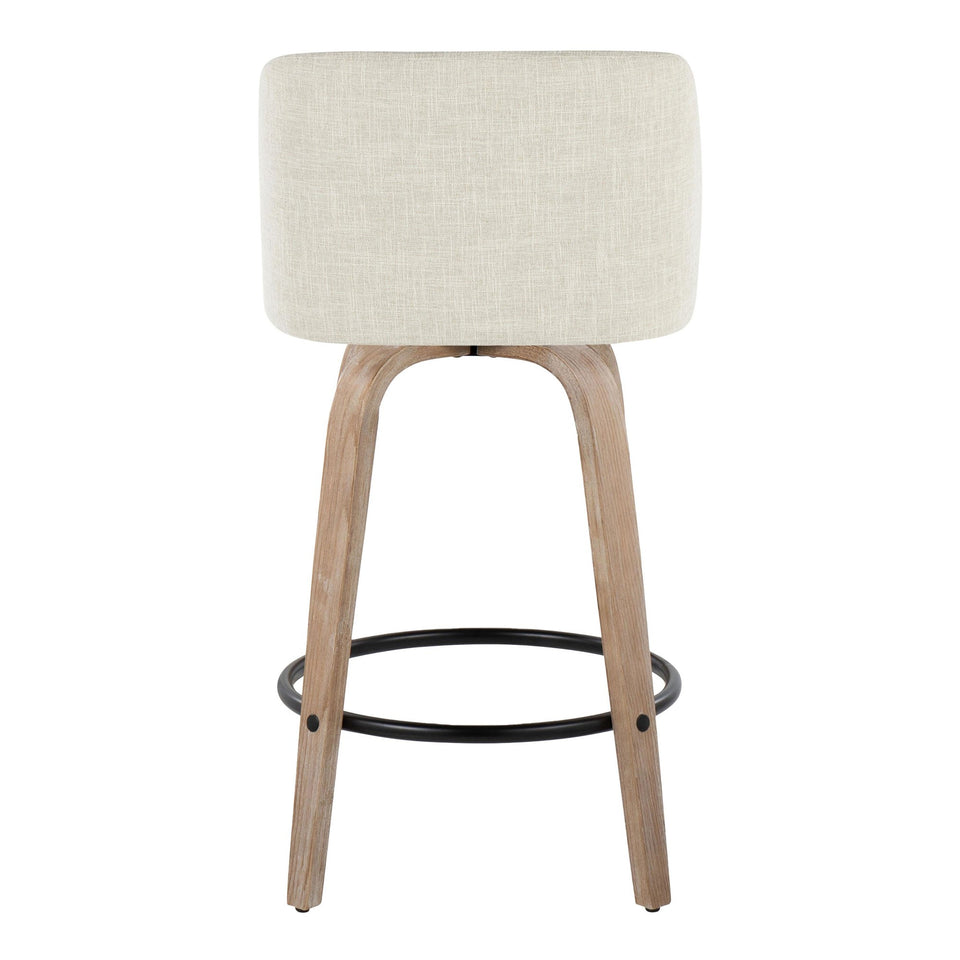 Toriano 26" Fixed-Height Counter Stool - Set of 2