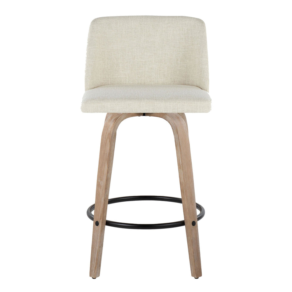 Toriano 26" Fixed-Height Counter Stool - Set of 2