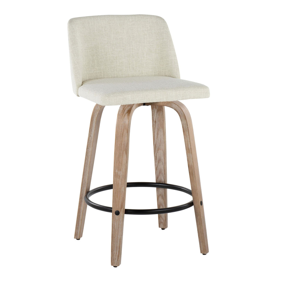 Toriano 26" Fixed-Height Counter Stool - Set of 2