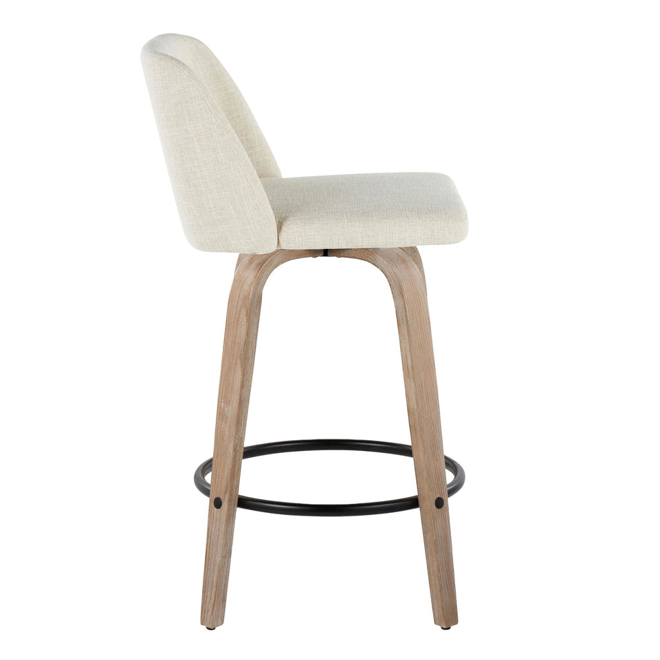 Toriano 26" Fixed-Height Counter Stool - Set of 2