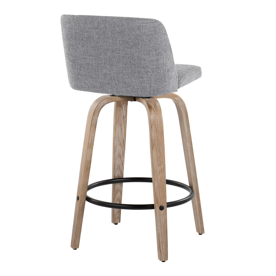 Toriano 26" Fixed-Height Counter Stool - Set of 2
