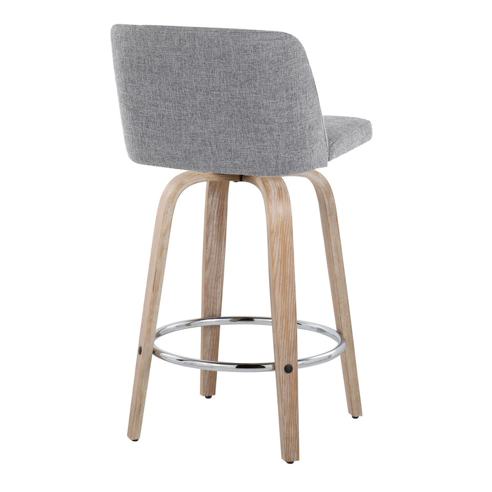 Toriano 26" Fixed-Height Counter Stool - Set of 2