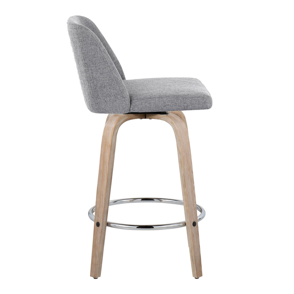 Toriano 26" Fixed-Height Counter Stool - Set of 2