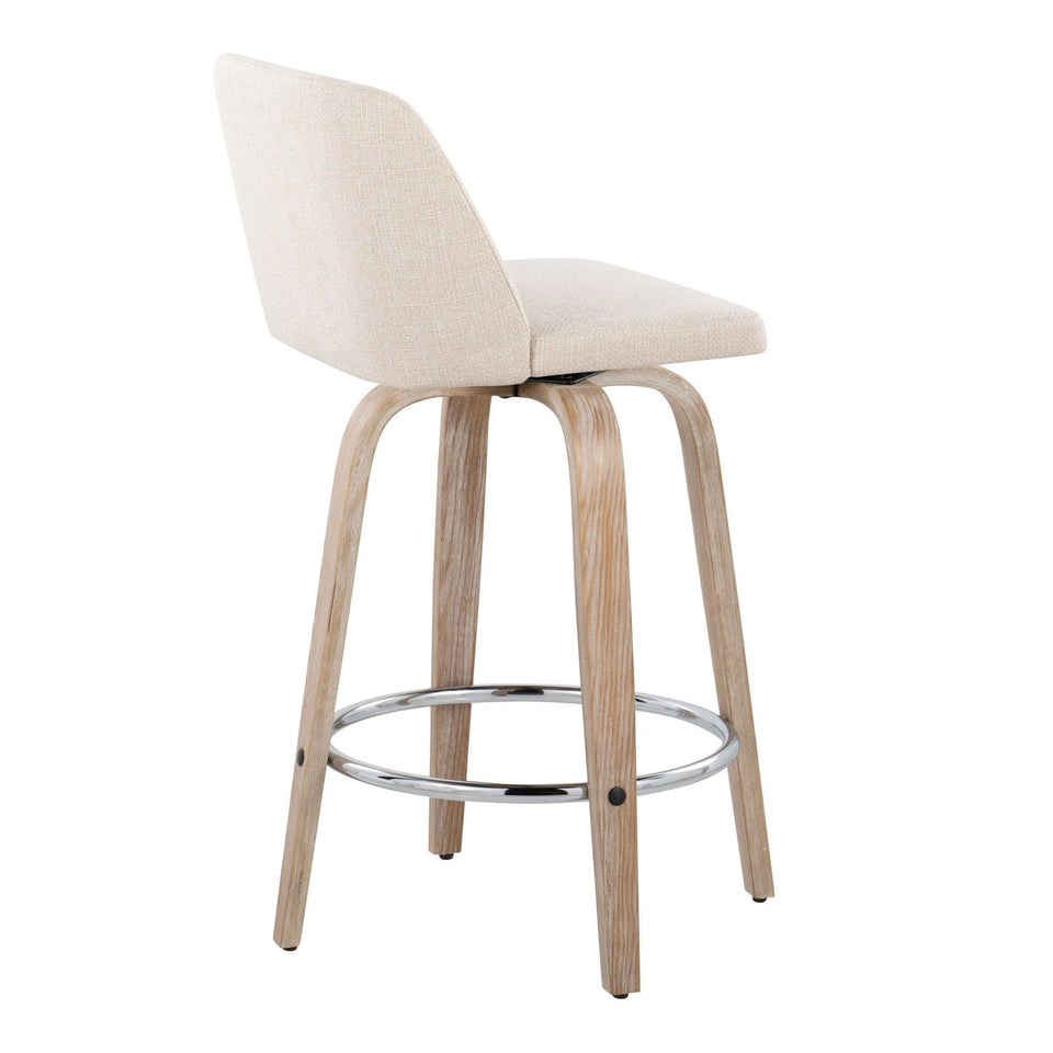 Toriano 26" Fixed-Height Counter Stool - Set of 2