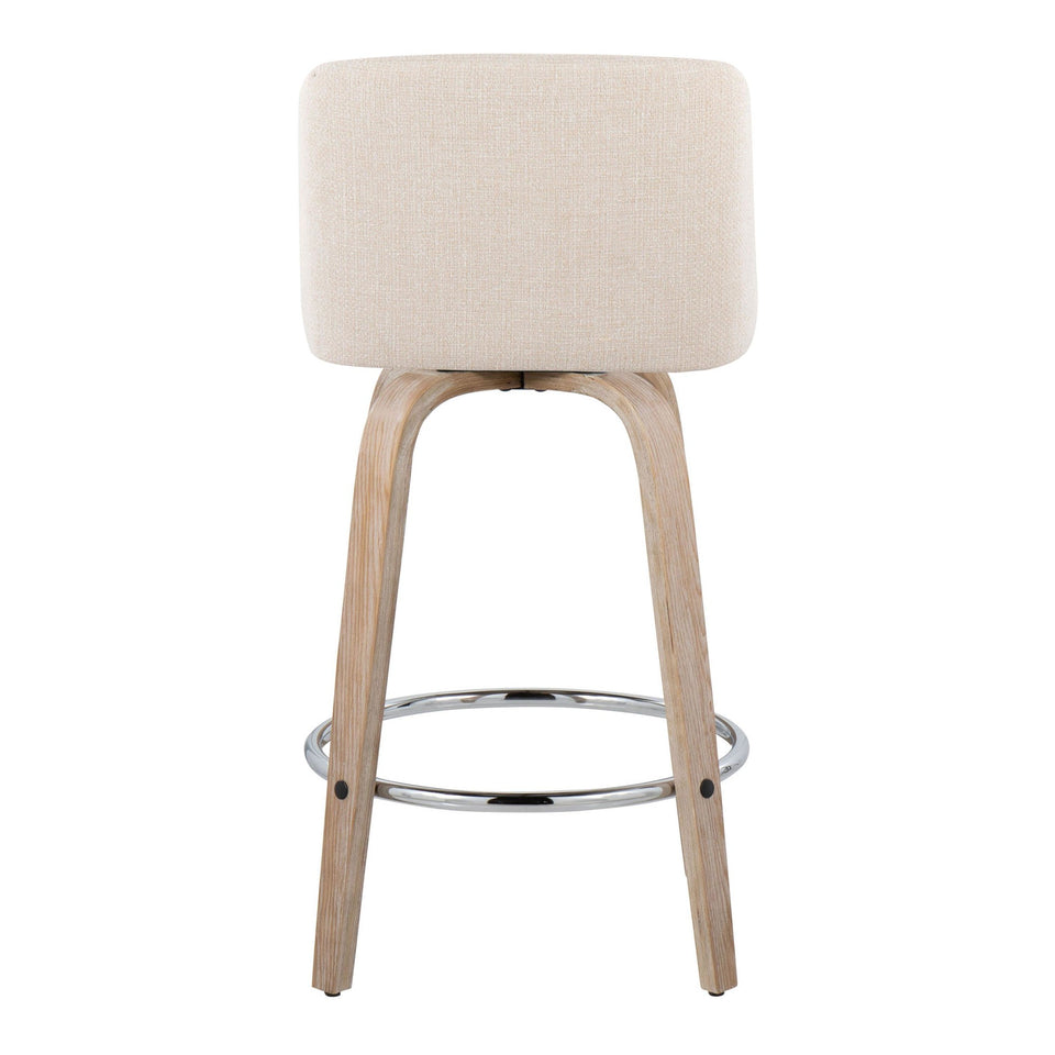 Toriano 26" Fixed-Height Counter Stool - Set of 2