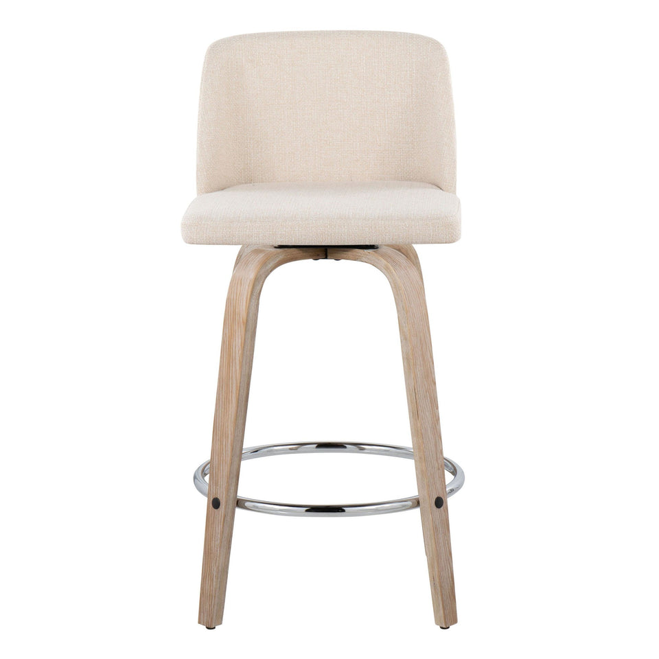 Toriano 26" Fixed-Height Counter Stool - Set of 2