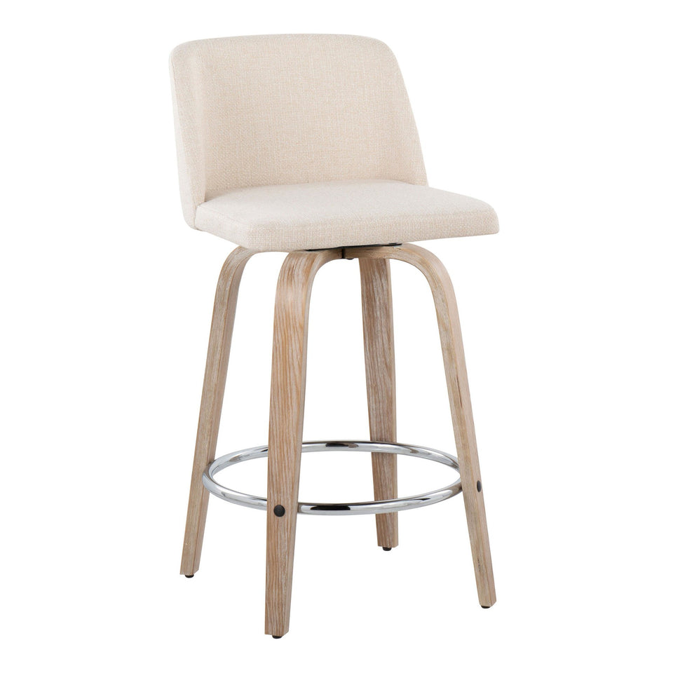 Toriano 26" Fixed-Height Counter Stool - Set of 2