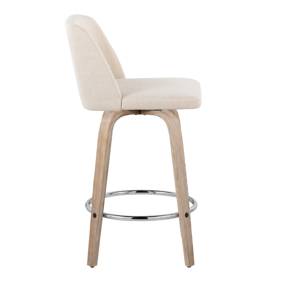 Toriano 26" Fixed-Height Counter Stool - Set of 2