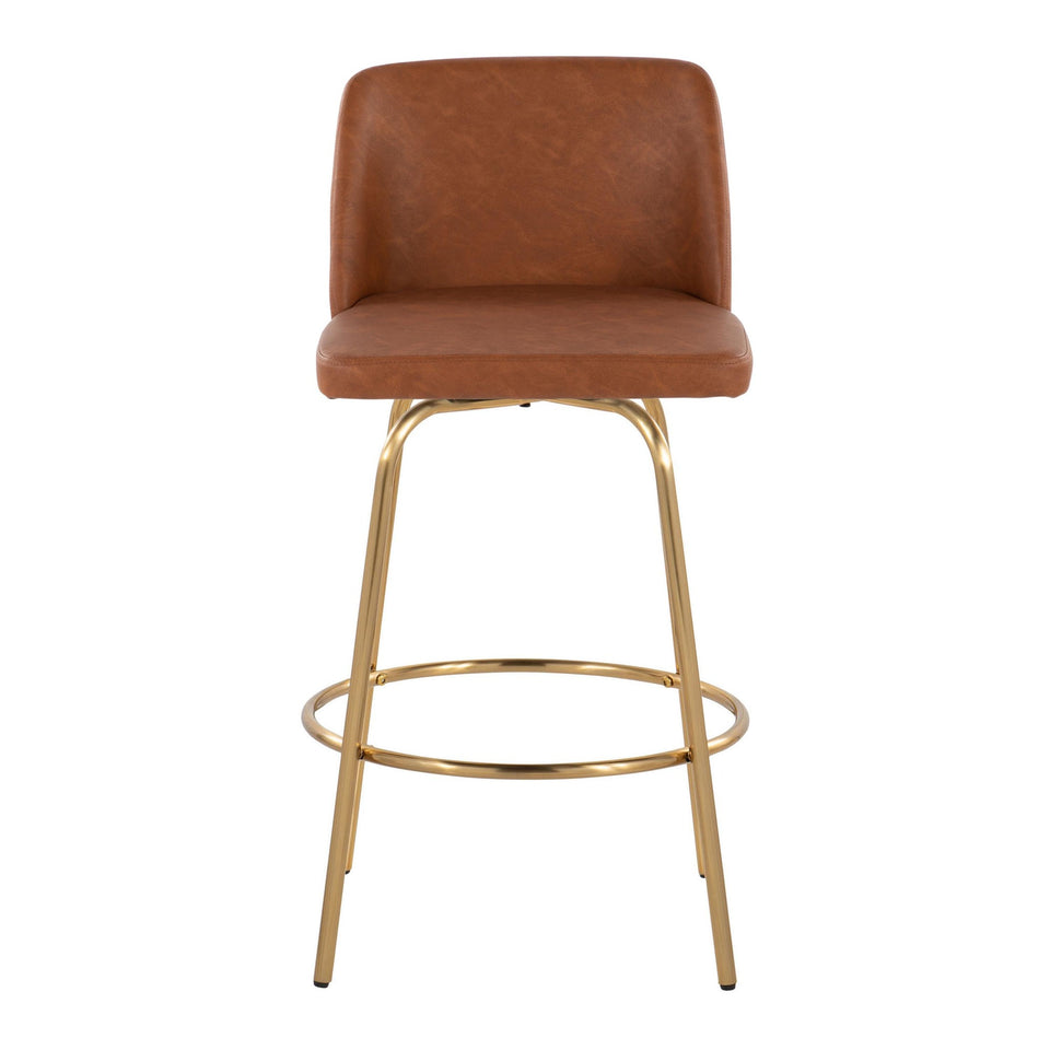 Toriano 26" Fixed-Height Counter Stool - Set of 2