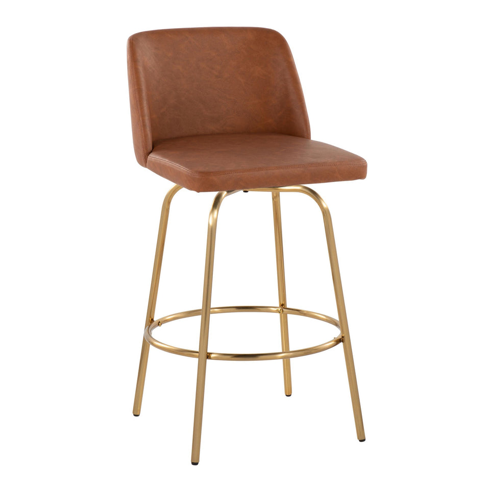 Toriano 26" Fixed-Height Counter Stool - Set of 2