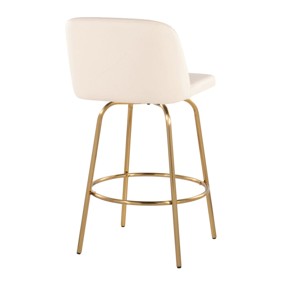Toriano 26" Fixed-Height Counter Stool - Set of 2