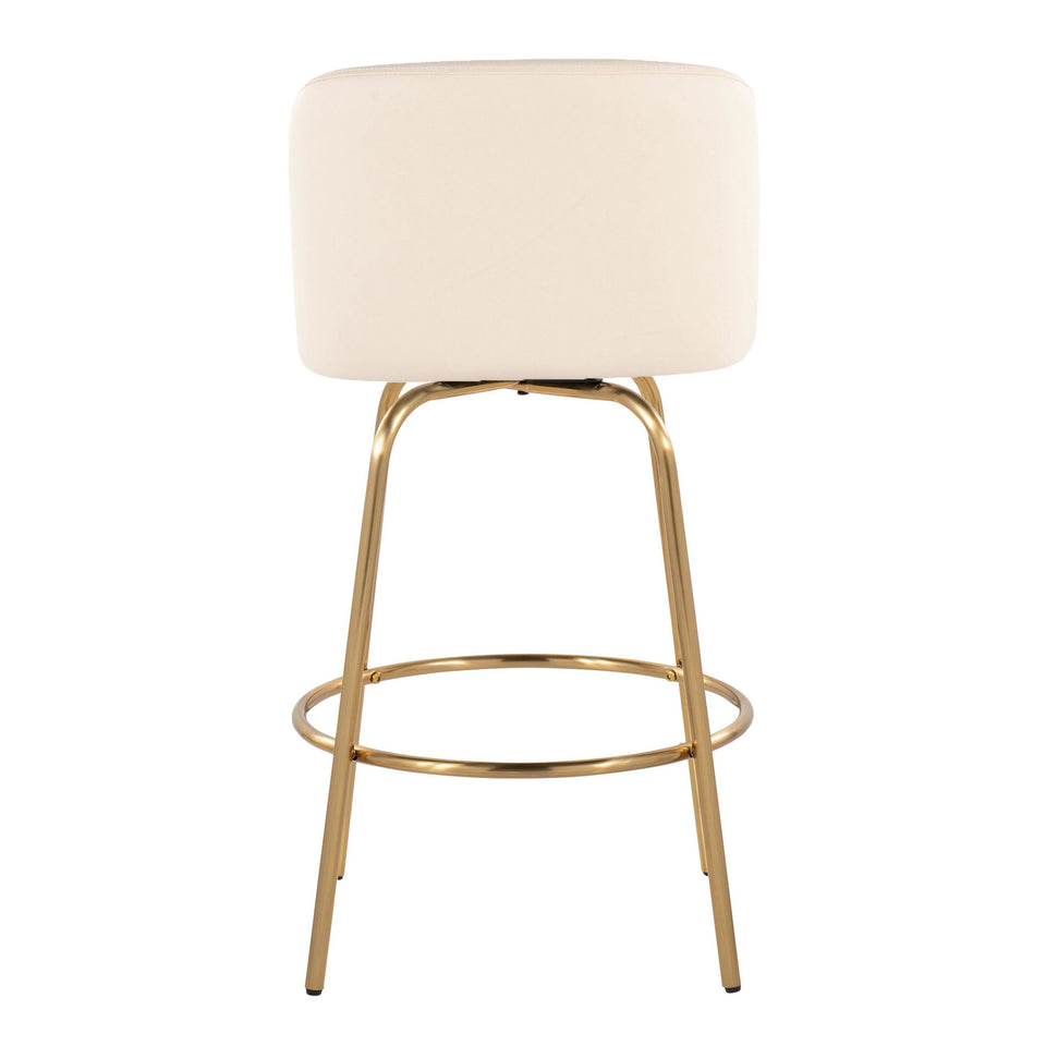 Toriano 26" Fixed-Height Counter Stool - Set of 2