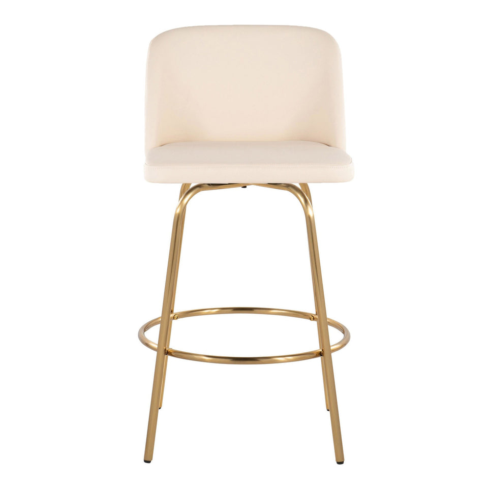 Toriano 26" Fixed-Height Counter Stool - Set of 2