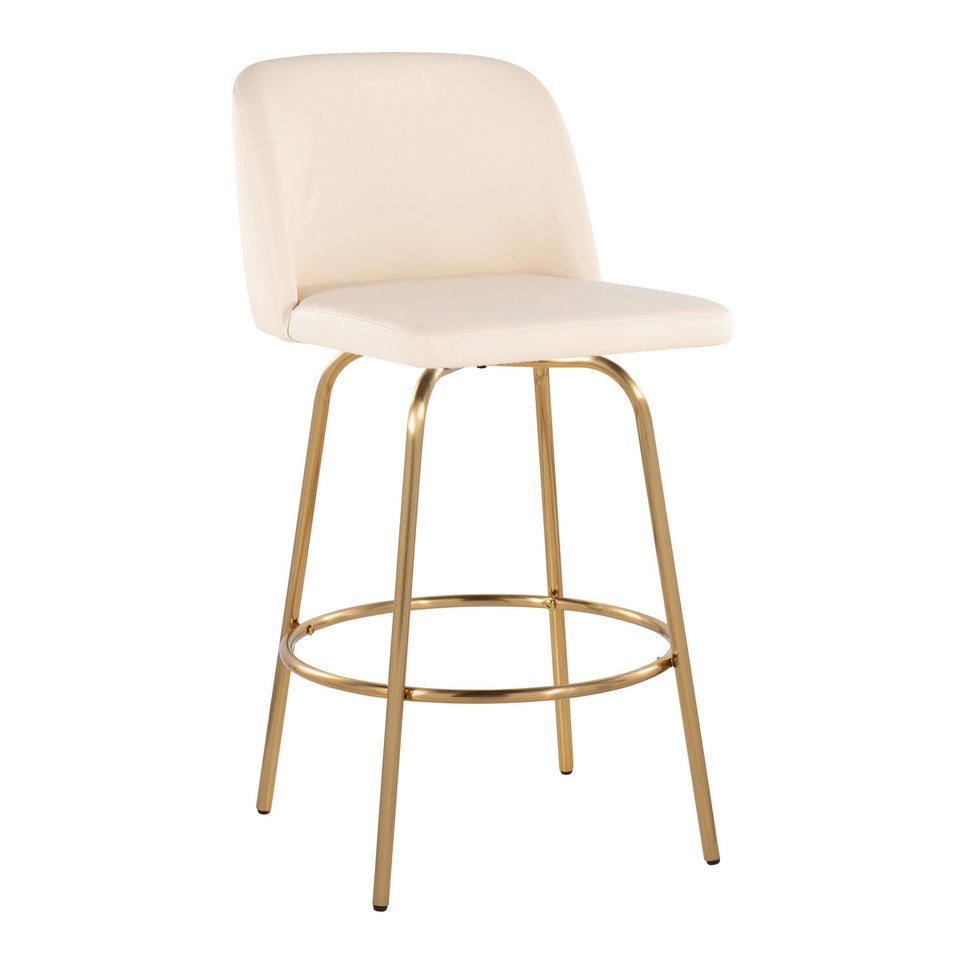 Toriano 26" Fixed-Height Counter Stool - Set of 2