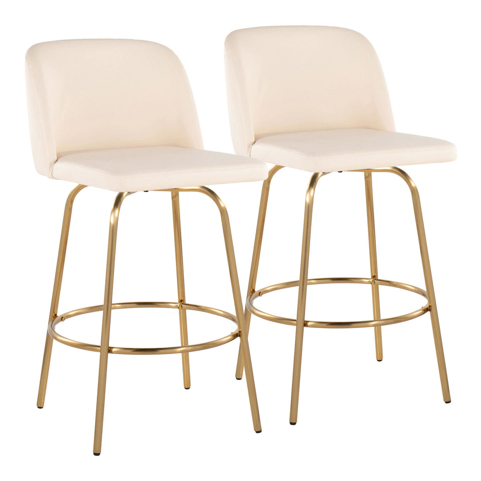 Toriano 26" Fixed-Height Counter Stool - Set of 2