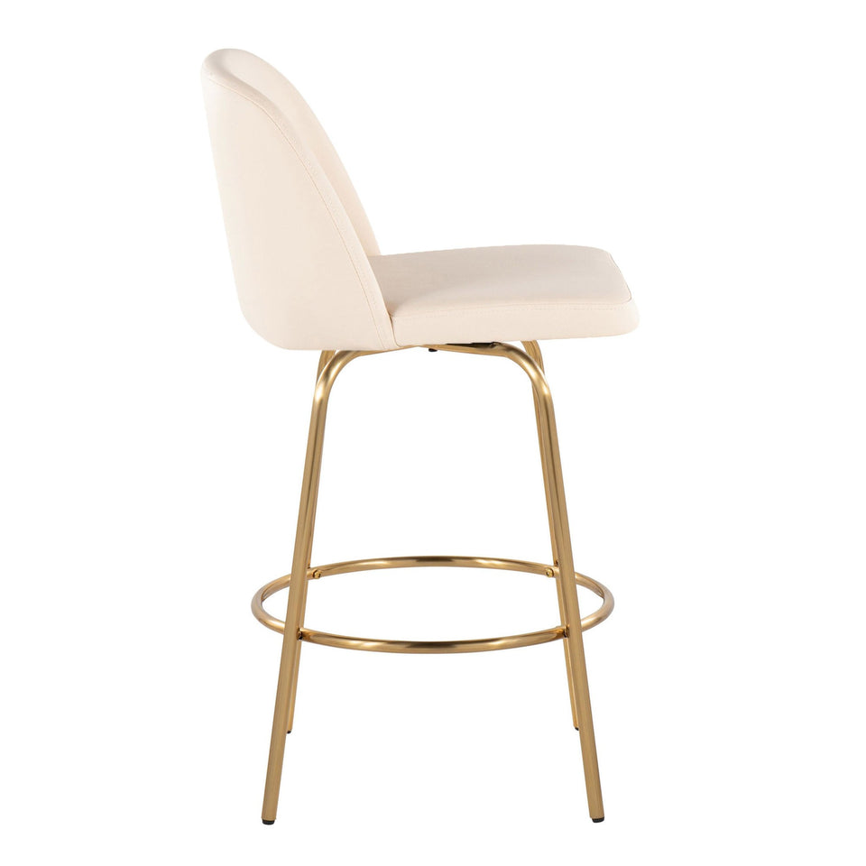 Toriano 26" Fixed-Height Counter Stool - Set of 2
