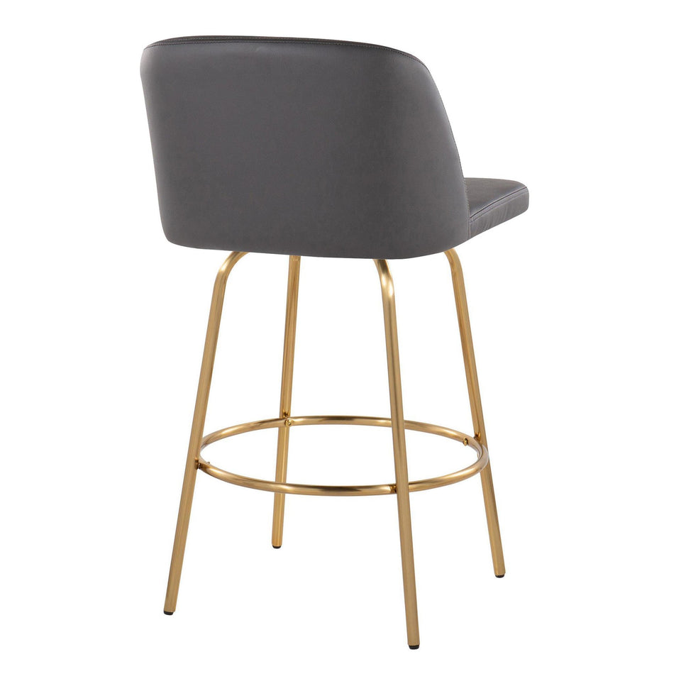 Toriano 26" Fixed-Height Counter Stool - Set of 2