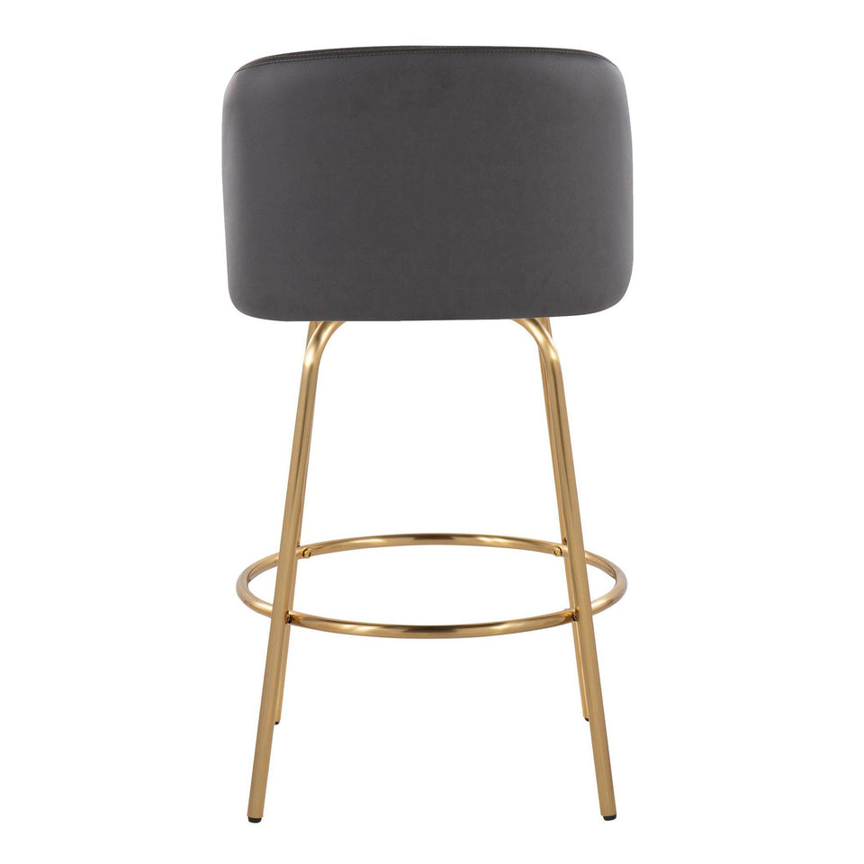 Toriano 26" Fixed-Height Counter Stool - Set of 2