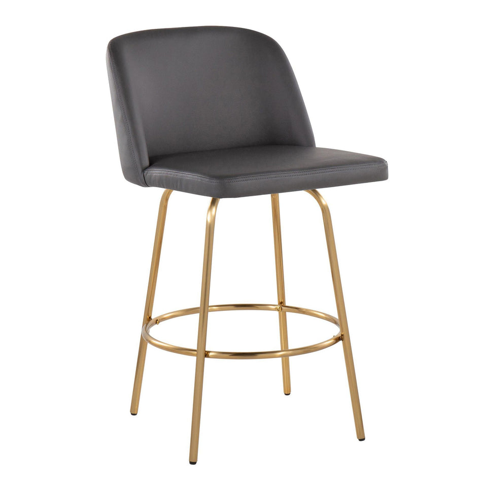 Toriano 26" Fixed-Height Counter Stool - Set of 2