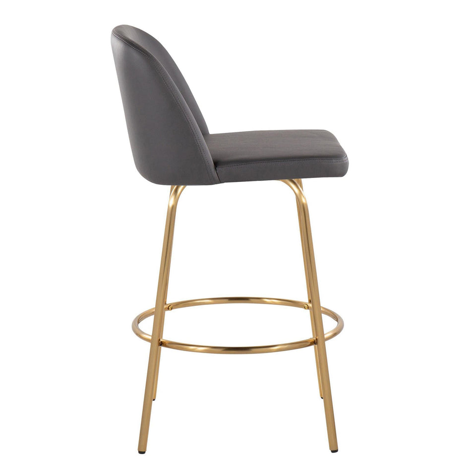 Toriano 26" Fixed-Height Counter Stool - Set of 2