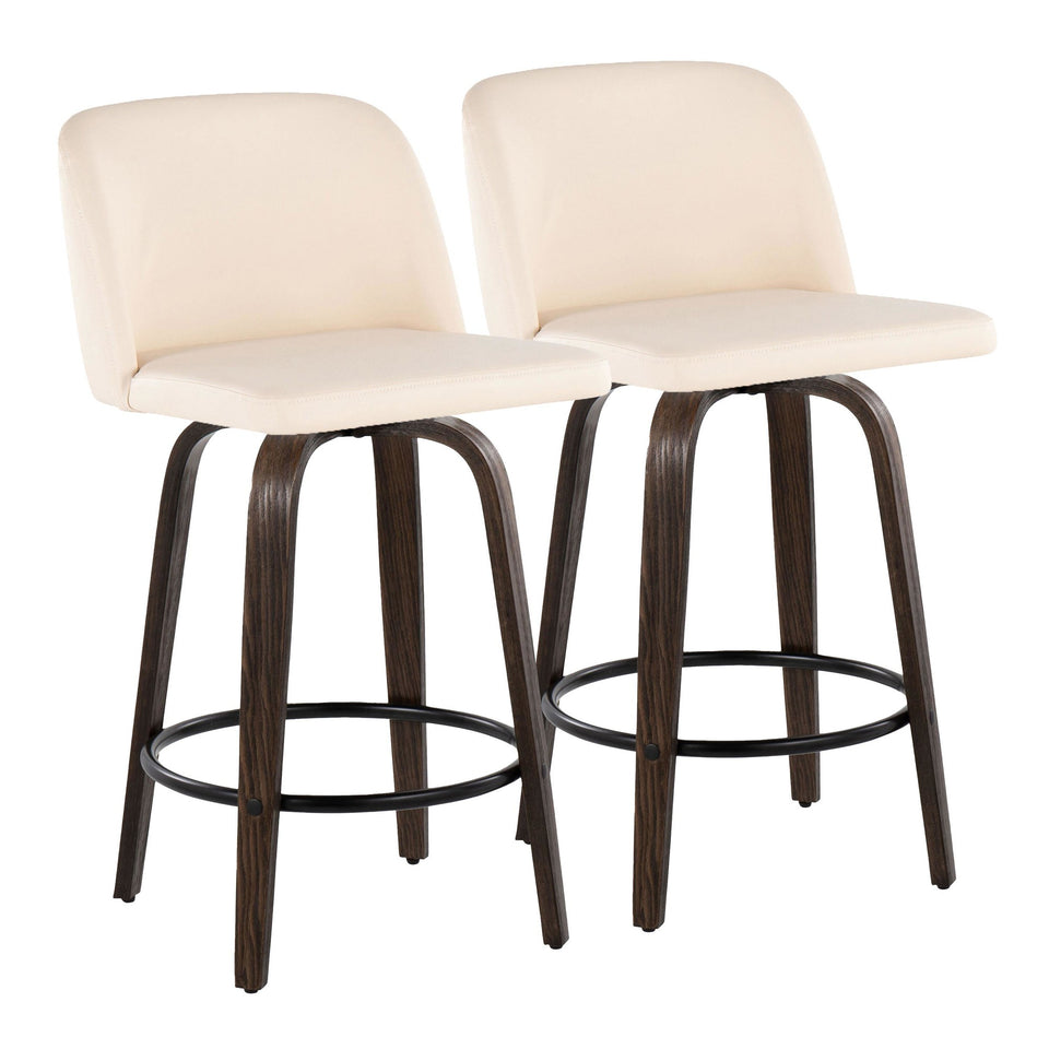 Toriano 26" Fixed-Height Counter Stool - Set of 2