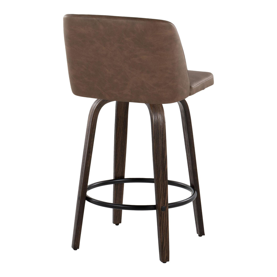 Toriano 26" Fixed-Height Counter Stool - Set of 2