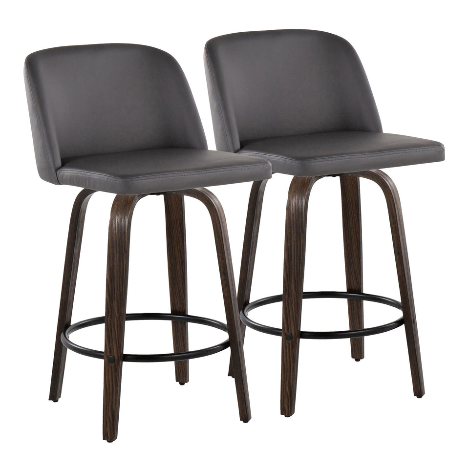 Toriano 26" Fixed-Height Counter Stool - Set of 2
