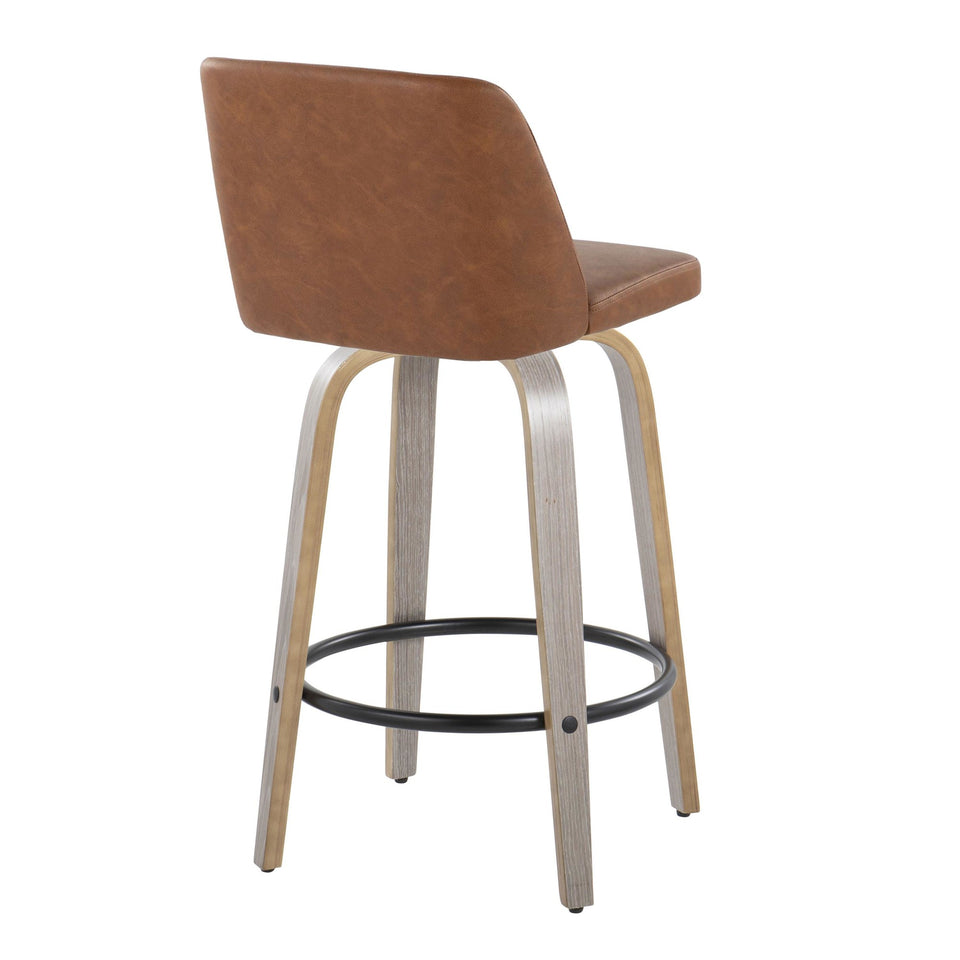 Toriano 26" Fixed-Height Counter Stool - Set of 2