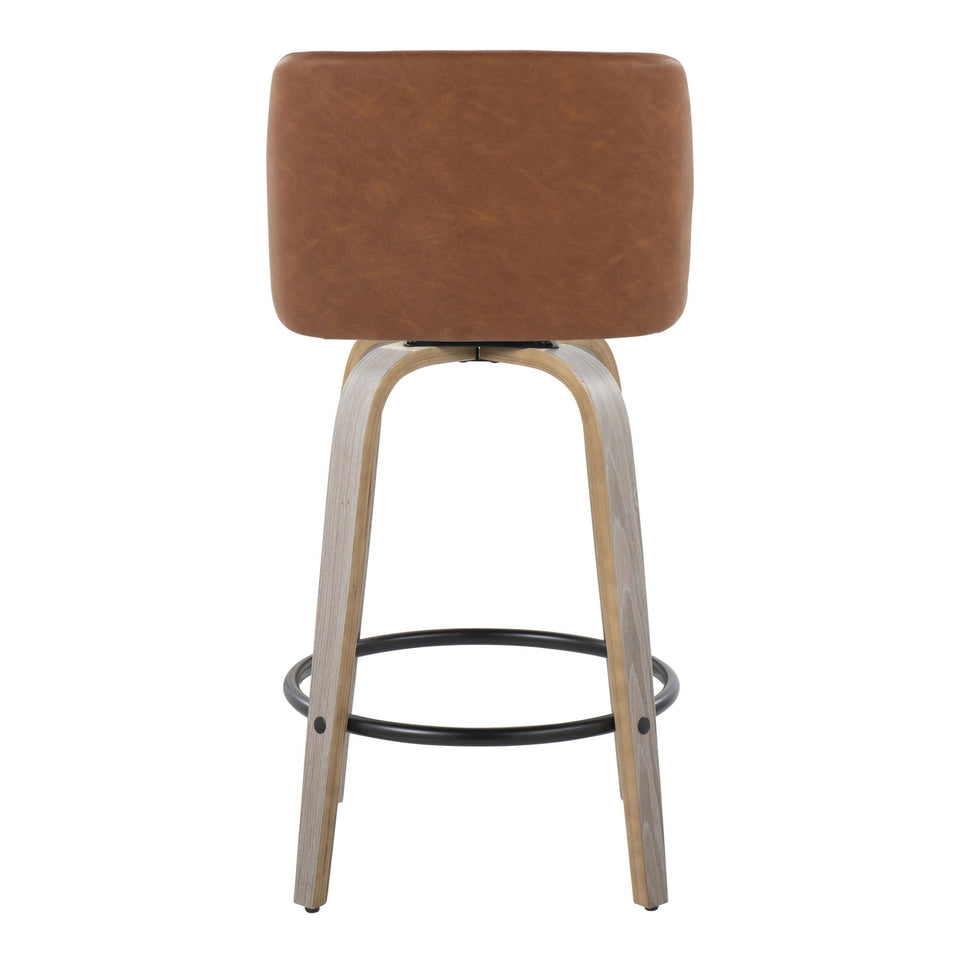 Toriano 26" Fixed-Height Counter Stool - Set of 2