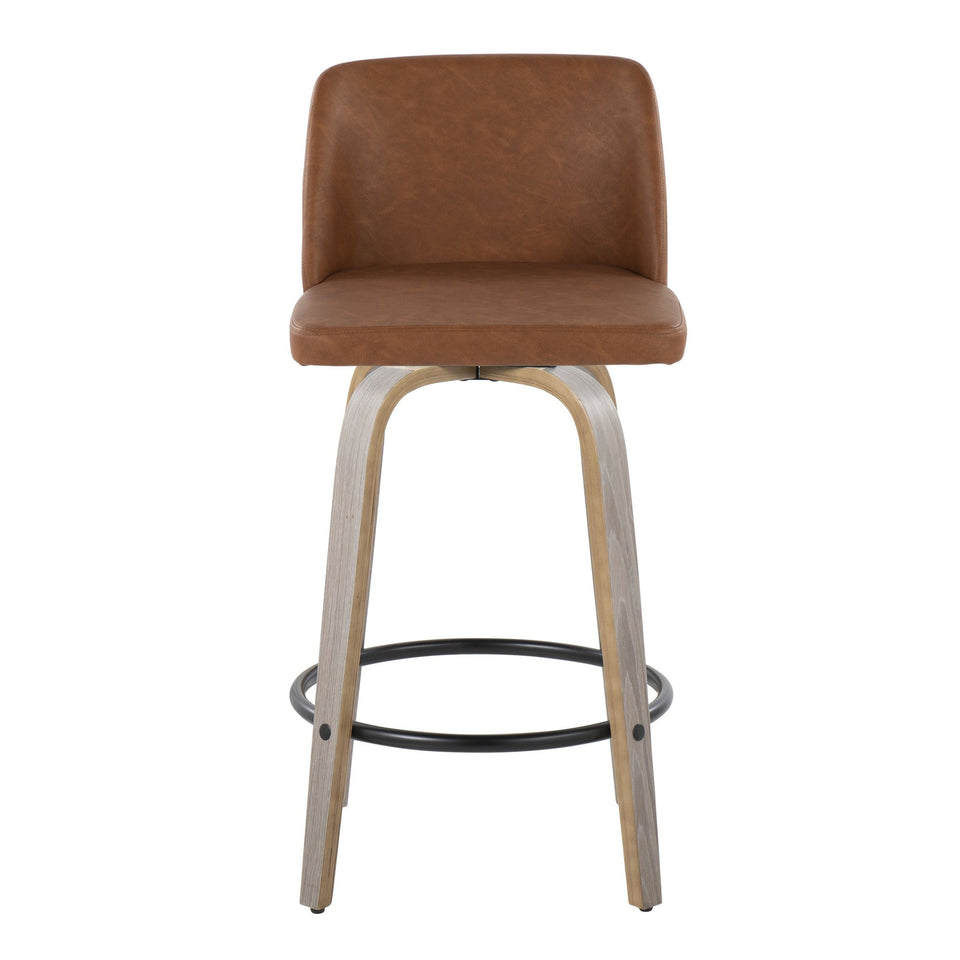 Toriano 26" Fixed-Height Counter Stool - Set of 2