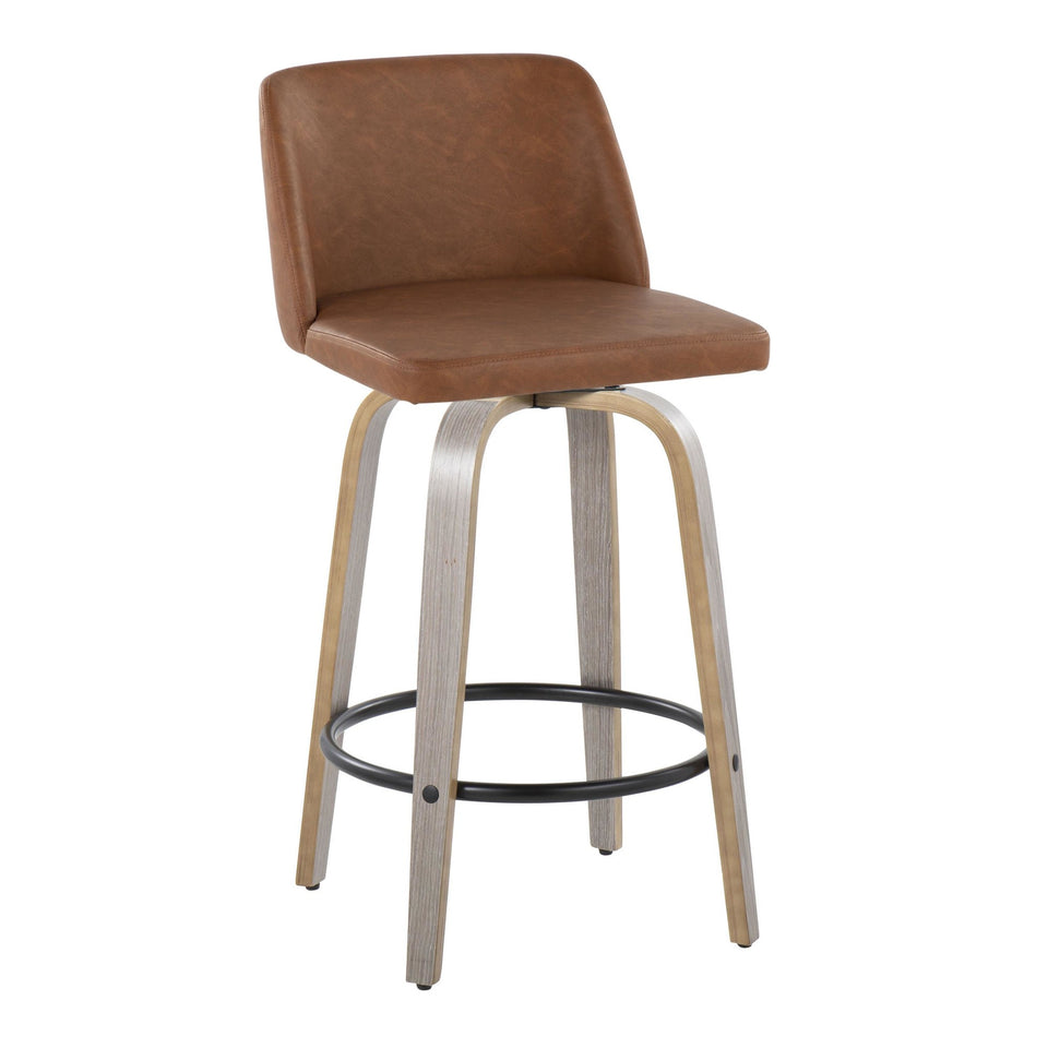 Toriano 26" Fixed-Height Counter Stool - Set of 2