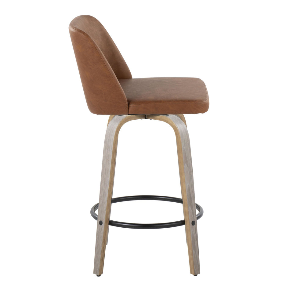 Toriano 26" Fixed-Height Counter Stool - Set of 2