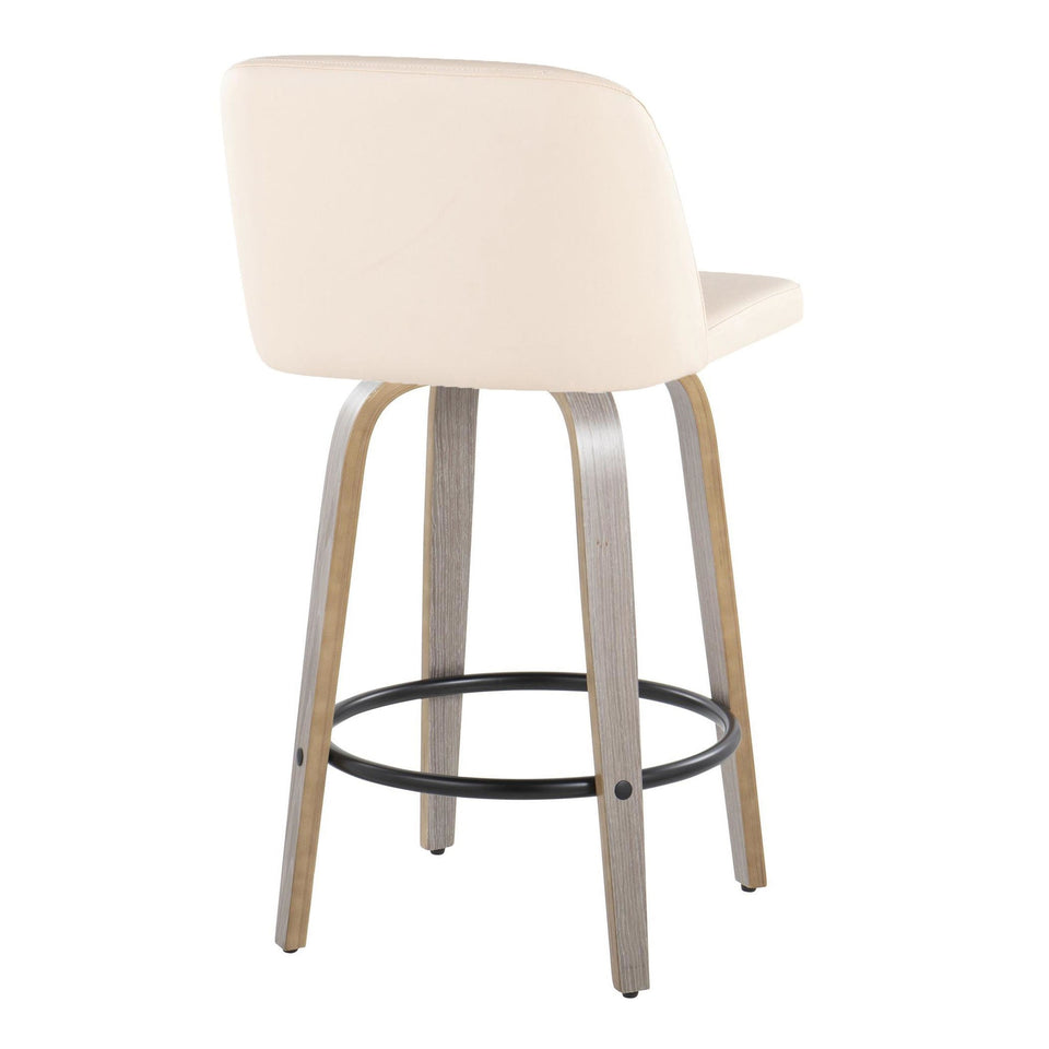 Toriano 26" Fixed-Height Counter Stool - Set of 2