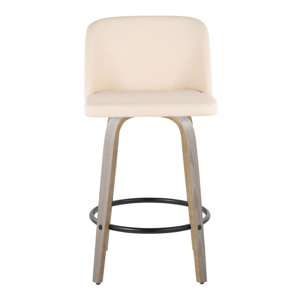 Toriano 26" Fixed-Height Counter Stool - Set of 2