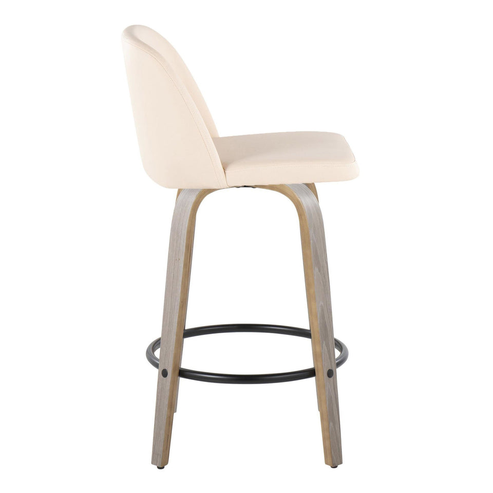 Toriano 26" Fixed-Height Counter Stool - Set of 2