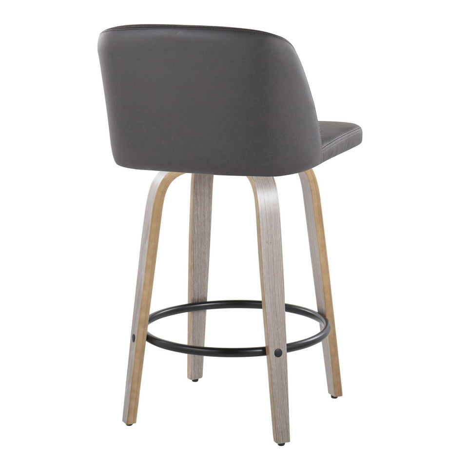 Toriano 26" Fixed-Height Counter Stool - Set of 2