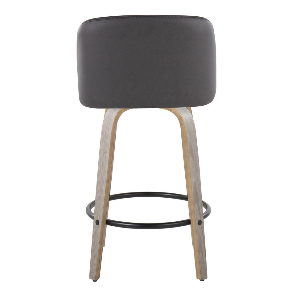 Toriano 26" Fixed-Height Counter Stool - Set of 2