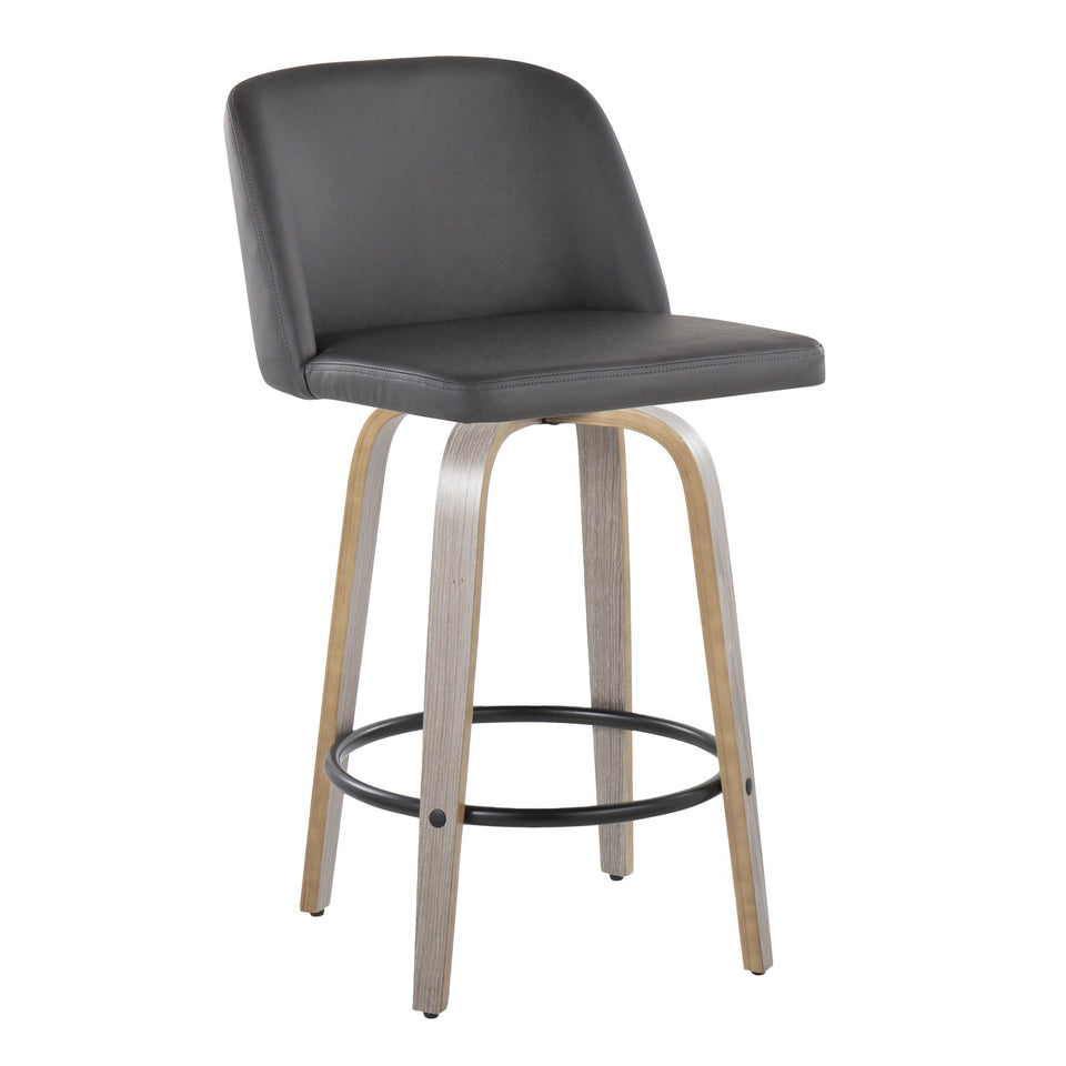 Toriano 26" Fixed-Height Counter Stool - Set of 2