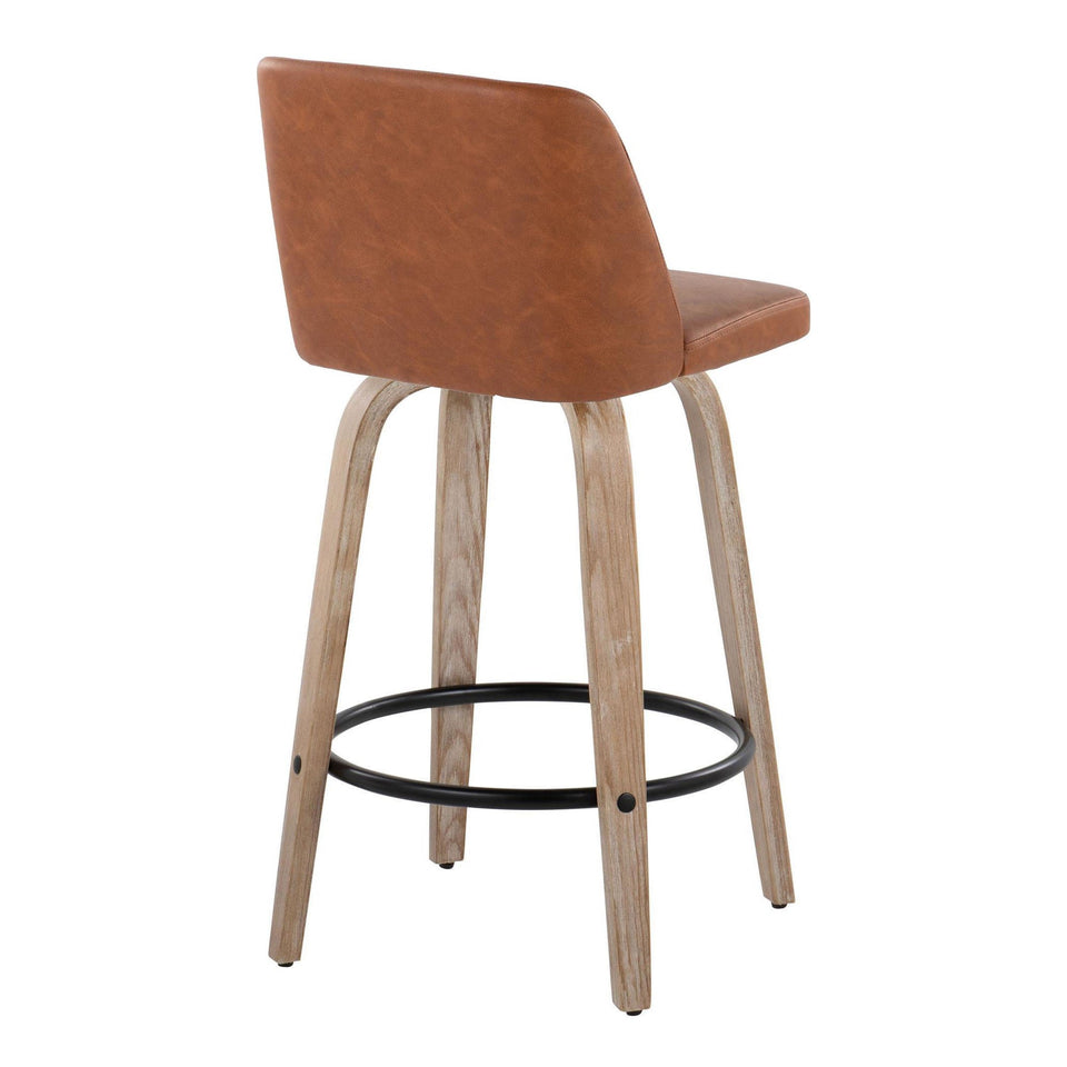 Toriano 26" Fixed-Height Counter Stool - Set of 2