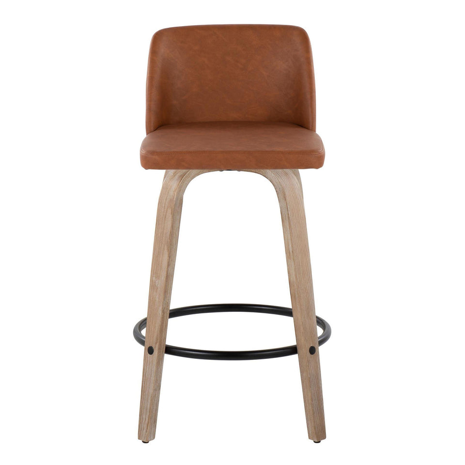 Toriano 26" Fixed-Height Counter Stool - Set of 2