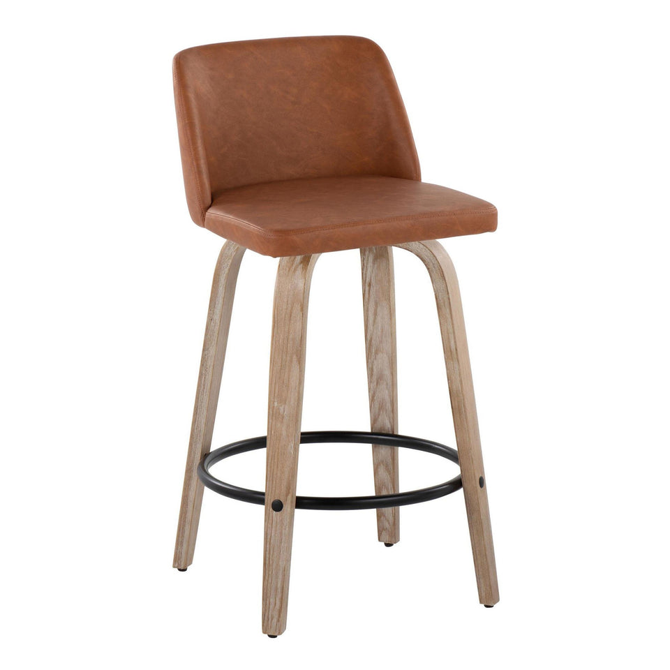Toriano 26" Fixed-Height Counter Stool - Set of 2